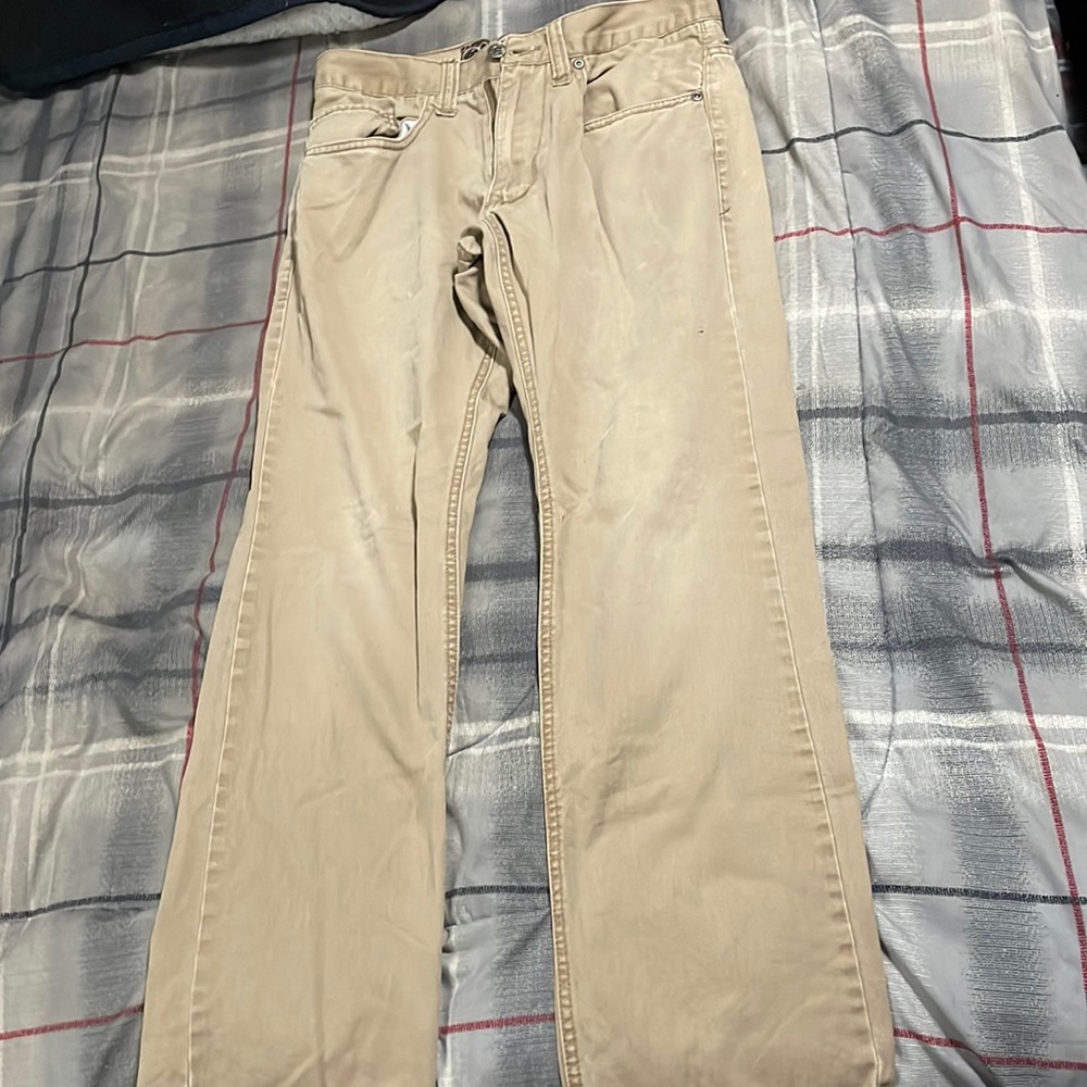 OP Slim Straight Khaki Pants